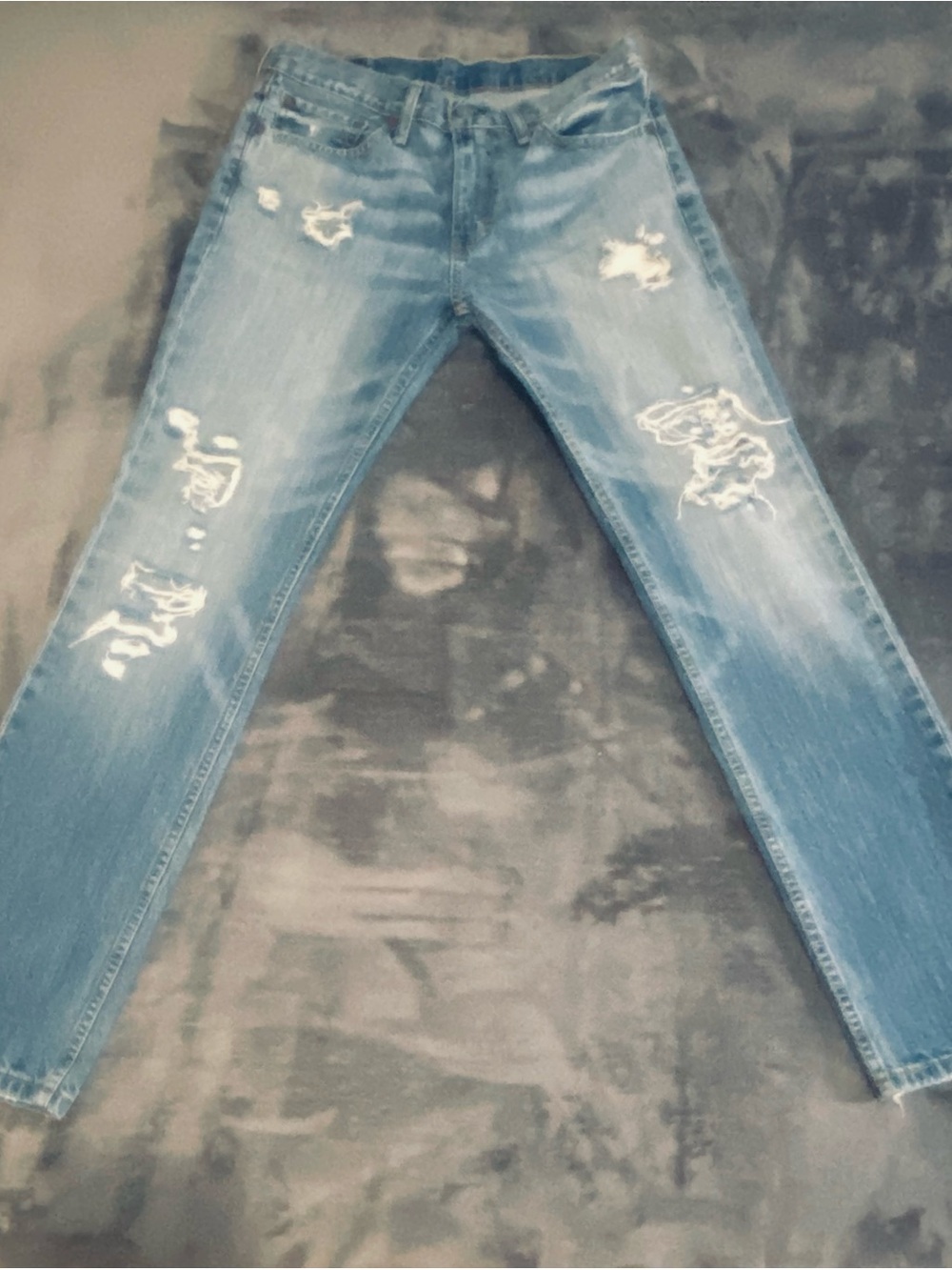 “Vintage” Levi’s 511 Men's Distressed Straight Leg Fit Blue Jeans